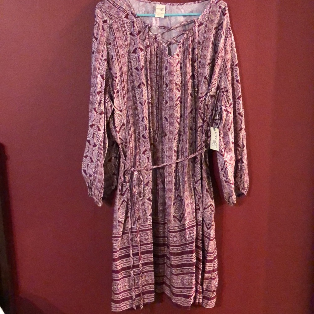 Terra & Sky 2X (20W-22W) Shift Dress